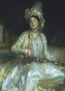 Sargent emphasized Almina Wertheimer exotic beauty in 1908 by dressing her en turquerie John Singer Sargent